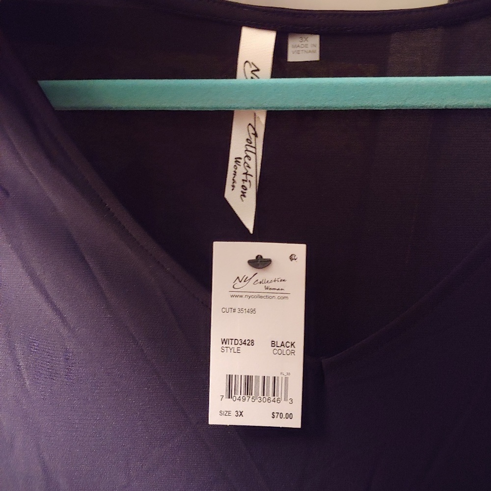 3X Black NY Collection dress - Picture 3 of 4